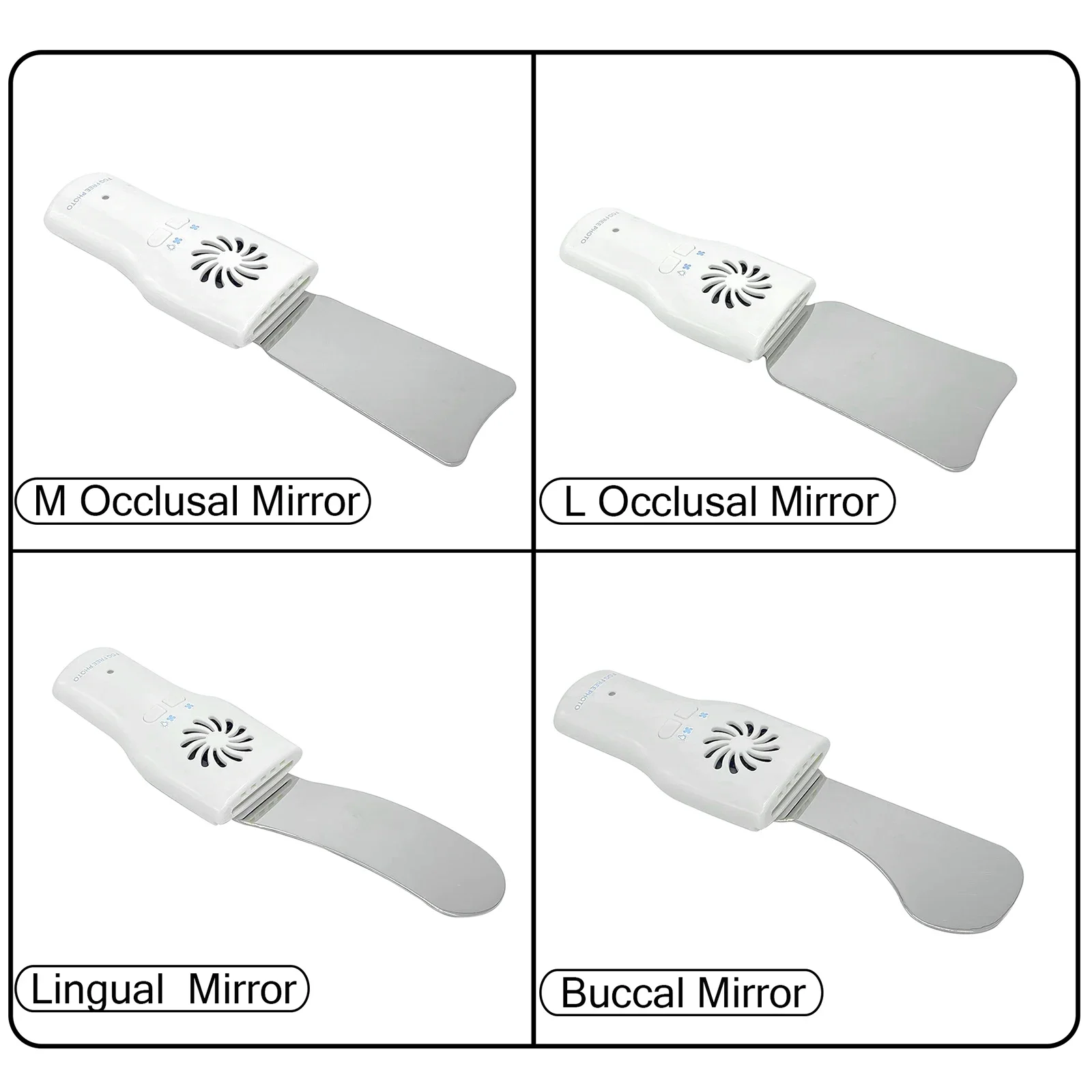 SYNI Dental Automatic Defogging Mirrors Oral Photography Reflector Glass Orthodontic Buccal Occlusal Lingual Dental Supplies