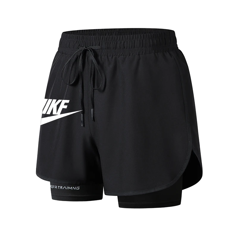 2024 High Quality Men\'s Sports Shorts Outdoor Jogging And Fitness Cropped Pants Breathable And Quick Drying Double-layer shorts