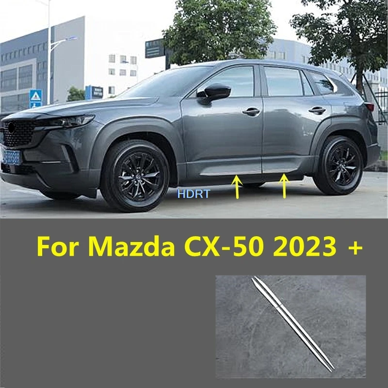 

For Mazda CX-50 CX50 2023 + Car Style Door Side Trim Strip Body Molding Cover Protector Decoration Accessories Exterior Sticker