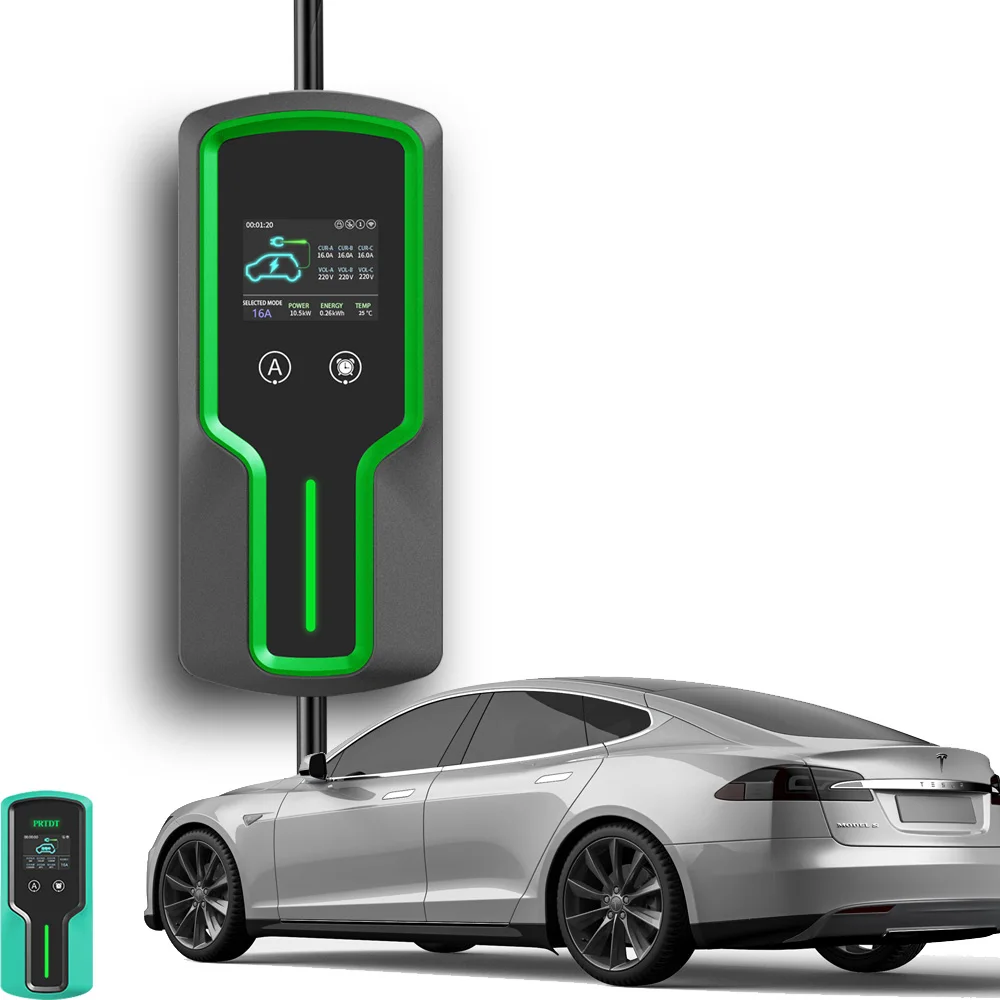 

32A 7kw Ev Charger Connector Portable Mode 2 Type 2 EVSE Electric Car Fast Charger