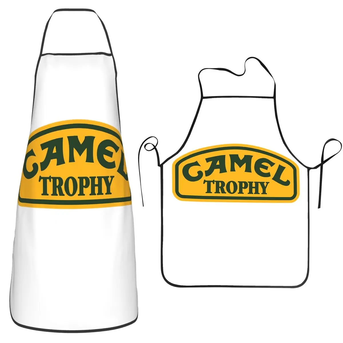 

Camel Trophy Apron Chef Cooking Cuisine Tablier Sleeveless Bib Kitchen Cleaning Pinafore for Women Men Gardening