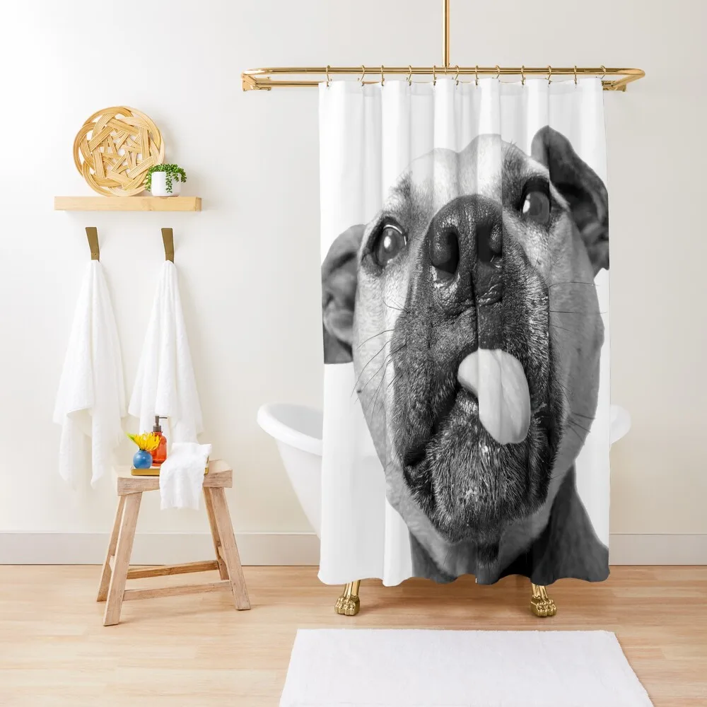 Pit kiss! (Pit bull) Shower Curtain For Bathroom Shower Waterproof Bathroom Shower Curtain