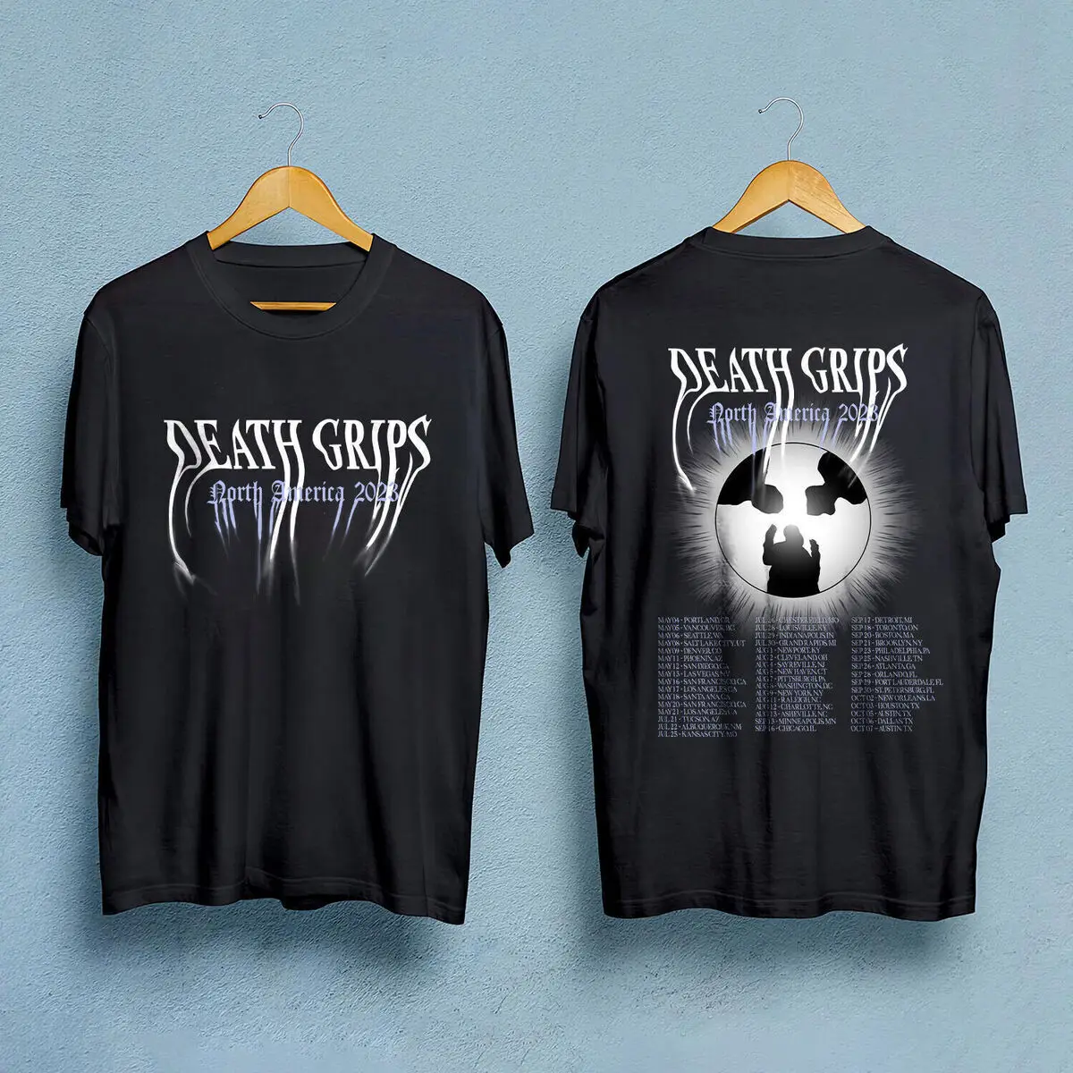 Camiseta Band North America Tour 2023 Death Grips Ac14904