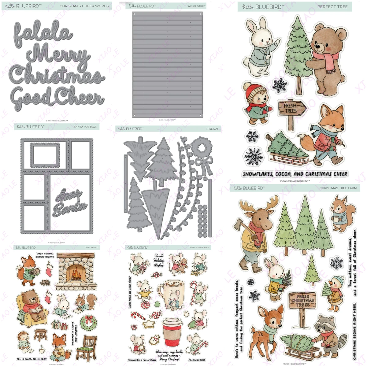 

Christmas Tree Christmas Wishes New Metal Cutting Dies Stamps Scrapbook Diary Decoration Embossing Cut Dies Template DIY Greetin