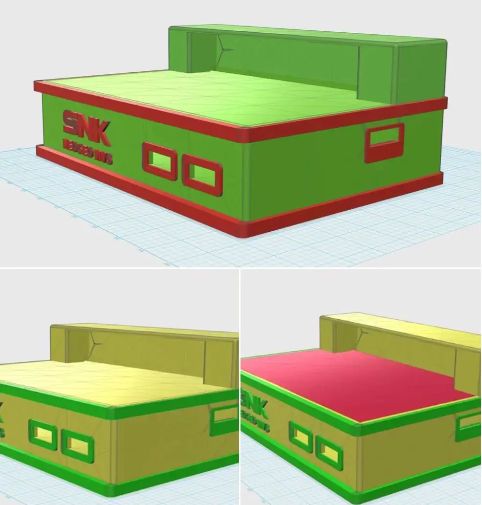 MV1B 3D Printed Cbox Shell NeoGeo Supergun MV1B  DIY Kits Arcade Game Case With RGBS Output