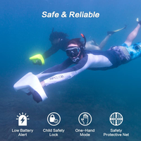 CAMORO Dual 600W Motor Underwater Scooter 128WH Battery Electric Thruster 35-Minute Runtime 3-Speed Compatible Sea Scooter