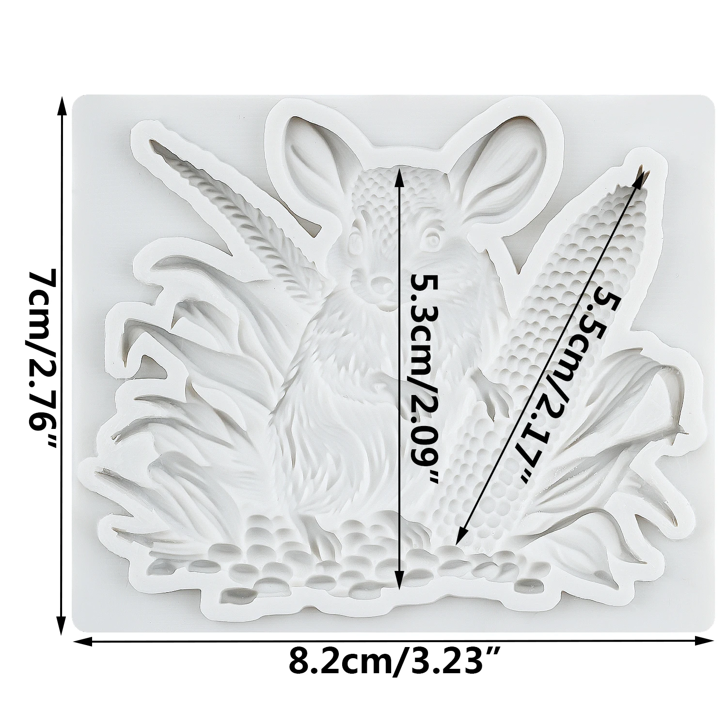 Mouse Silicone Molds Corn Fondant Cake Decorating Tools Cupcake Topper Chocolate Candy Sugar Craft Gum Paste Polymer Clay