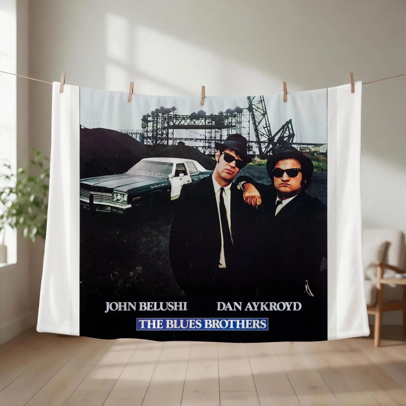 The Blues Brothers Movie Poster Throw Blanket Hairy Sofa Throw Thin Decorative Throw Blankets