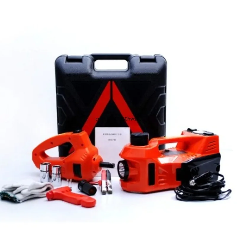 5T 2 In 1 Electric Hydraulic Jack with Air Pump LED & Impact Wrench, Heavy Duty Lifting Tool for Off-road SUV
