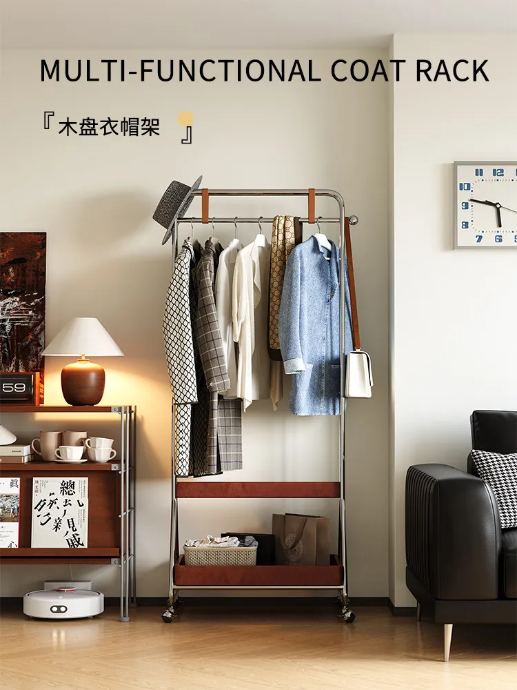 

Removable coat rack Home hanger Floor-to-ceiling bedroom clothes corner new