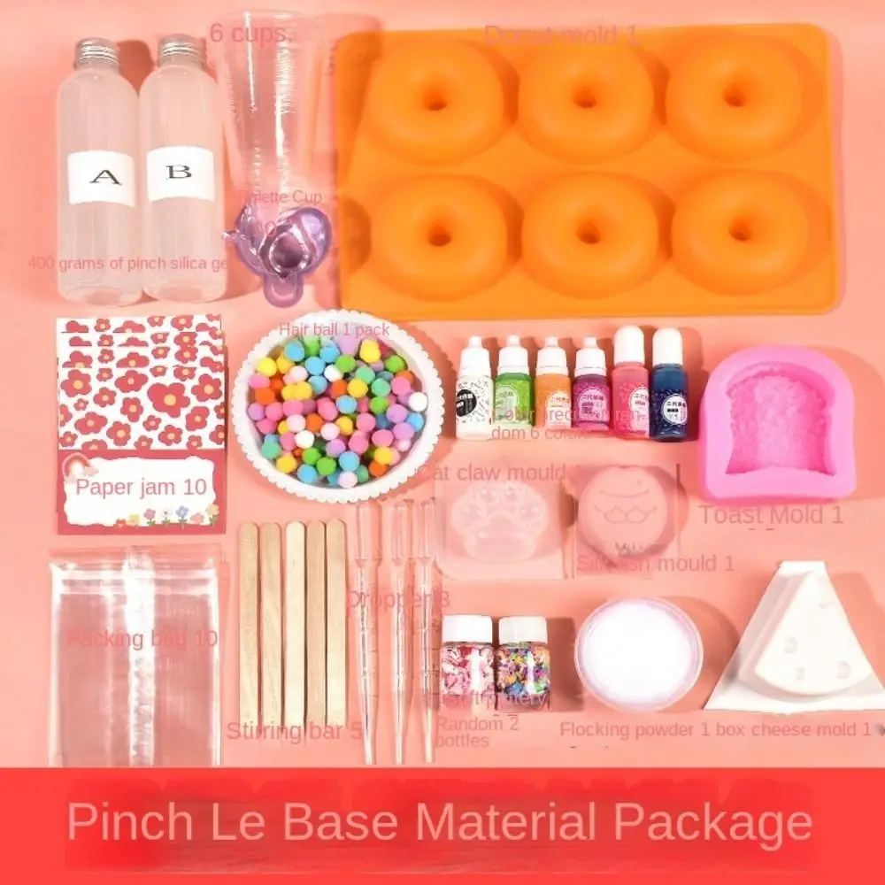 

Cat Claw Pinching Toy Material Pack DIY Craft Blowable Bubble Cat Paw Mochi Material Pack Reusable Decompression