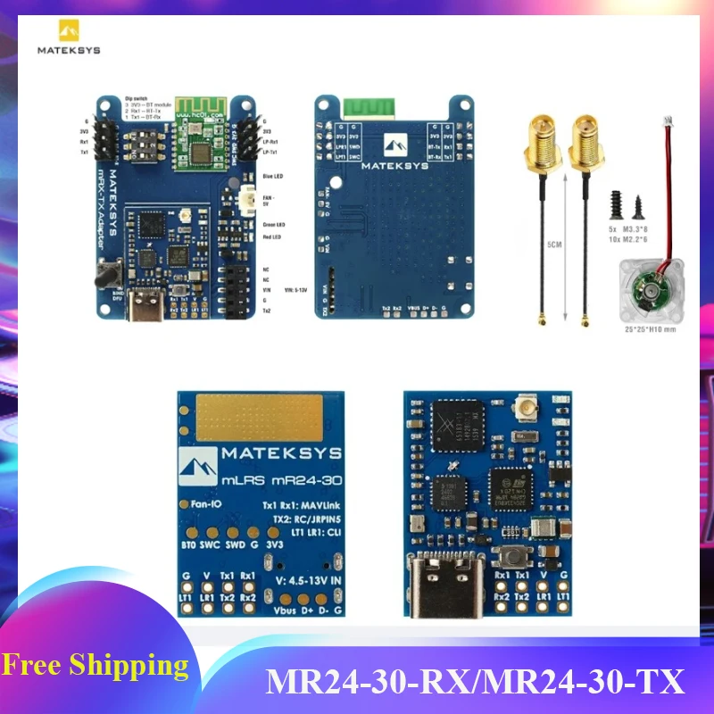 MATEK MATEKSYS MR24-30-TX MLRS MAVLINK 2.4GHZ TX MODULE KIT 2.4G LoRa 30 dBm RF Power لطائرات بدون طيار RC FPV طويلة المدى #1