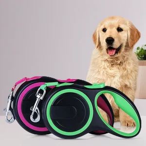 

Retractable Dog Leash Nylon Automatic Pet Walking Lead With Brake Button For Small Medium Dogs Outdoor Use Durable Control