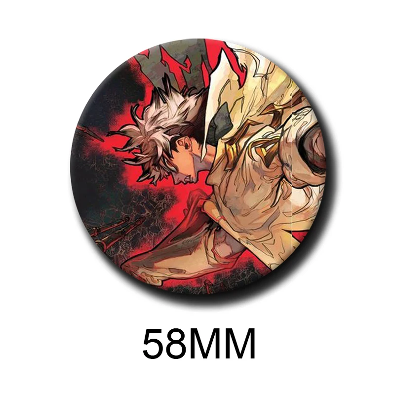 58mm Cartoon Character Rudo Surebrec Button Pin Tinplate Badge Anime Brooch Creative Badge for Backpack Clothes Decoration Gift