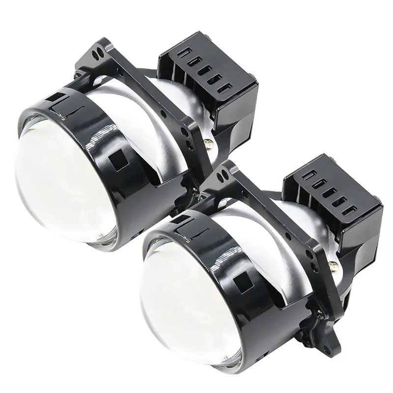 

12V 60W 5800-6500K 3 Inch Bi LED Projector Lenses with Double Reflectors Glass HD Lens