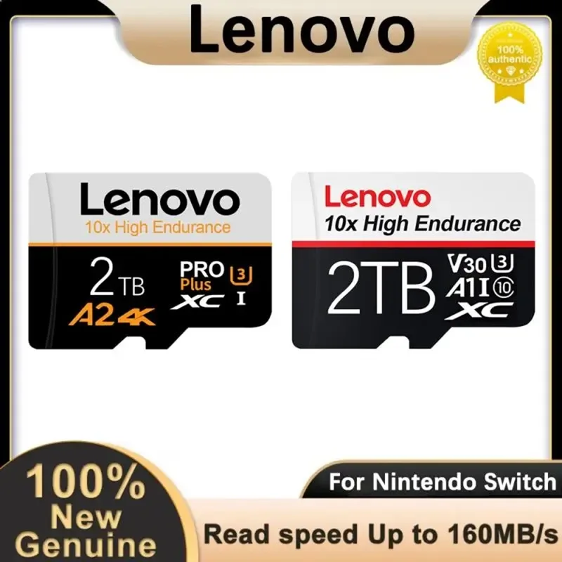 Lenovo 2TB Micro TF SD-Karte 1TB Hochgeschwindigkeits-Speicher karte 128GB Flash-Klasse 10 SD-Karte 256GB 512GB TF-Flash-Karte für Telefon drohne