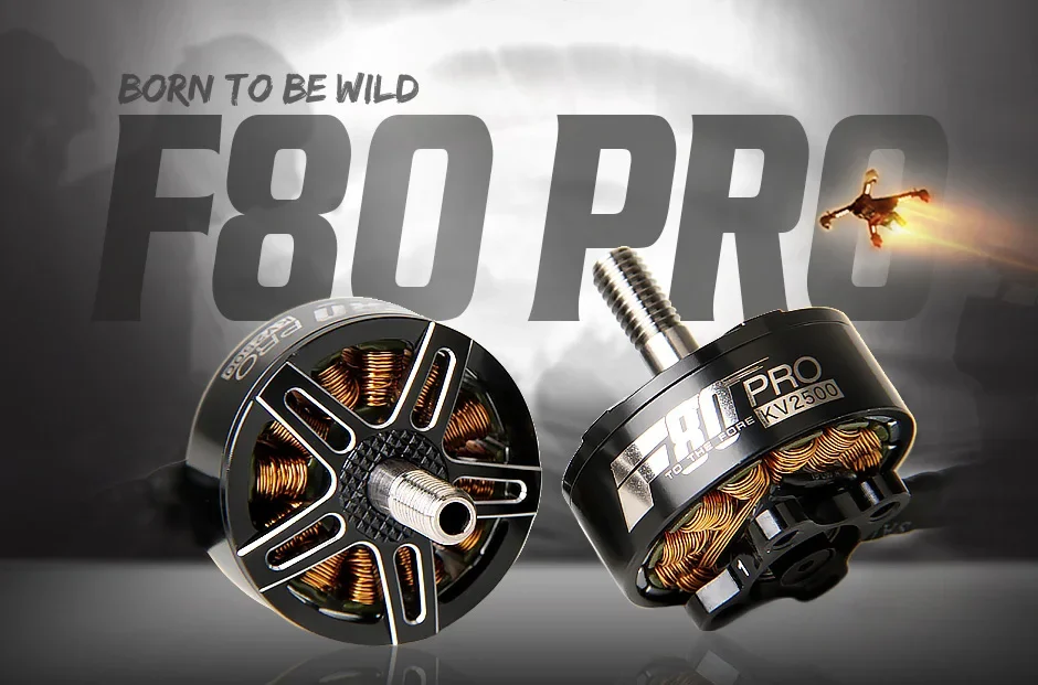 T-HOBBY F80 PRO 2408-1900KV/2200KV/2500KV Brushless Motor Professional Racing Version Suitable for Freestyle and Racing FPV Dron
