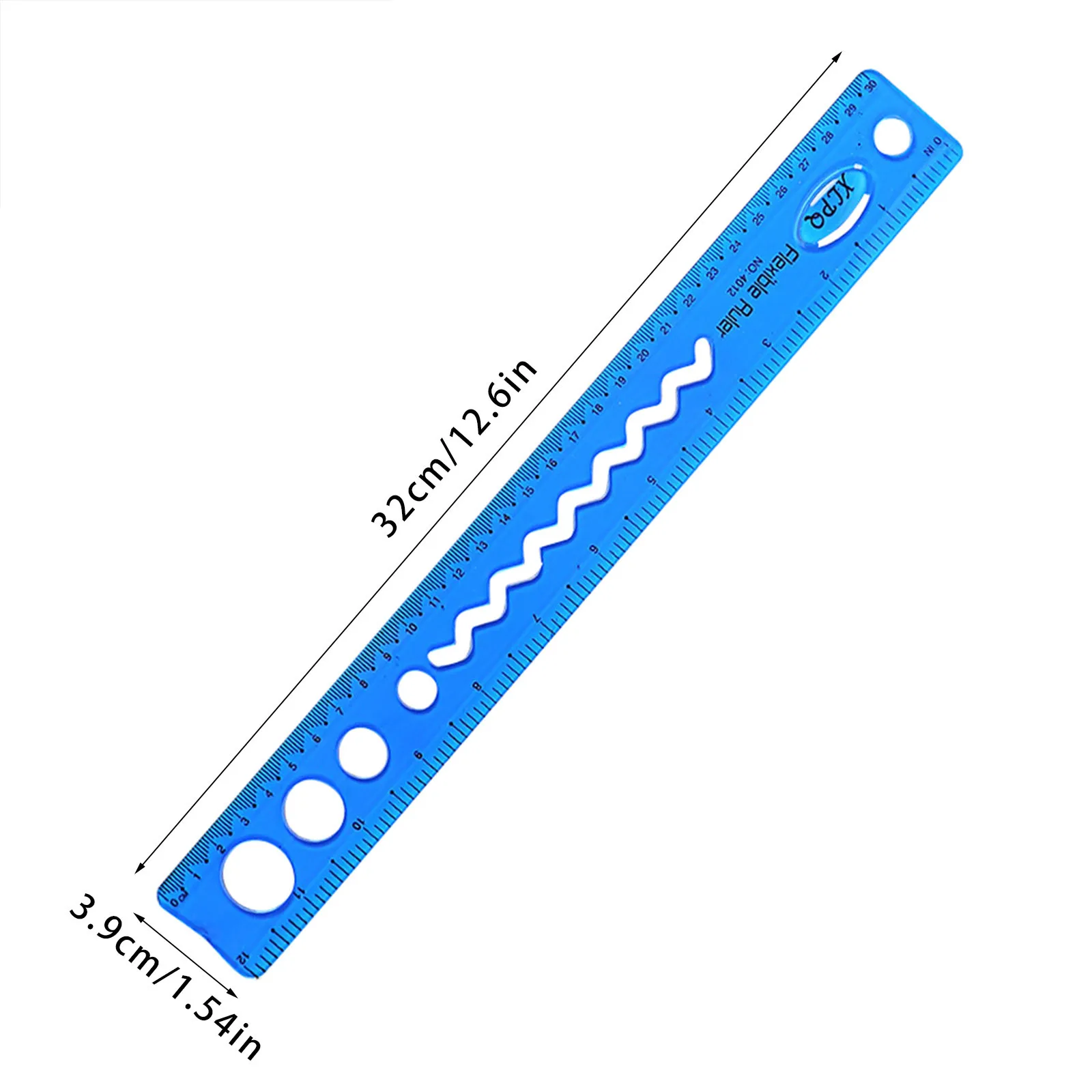 30CM Flexible Curve Ruler Drafting Drawing Measure Tool Soft Plastic Shatterproof Straight Edge Ruler Soft Ruler For School