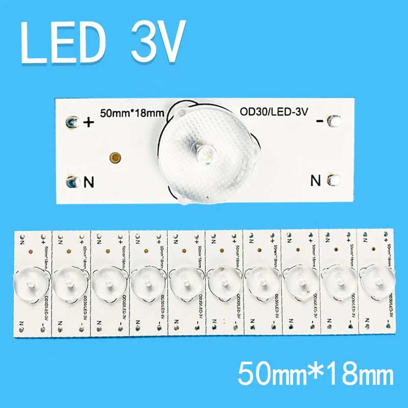 New Led Strips 3v 50mm*18mm Bulbs Diodes For LED TV Repair 32\