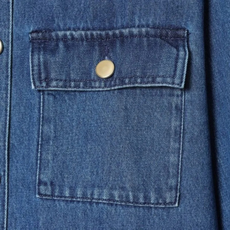 여성 데님 재킷 코듀로이 칼라 빈티지 패치워크 청자켓 긴팔 캐주얼 오피스룩 데일리 워크웨어