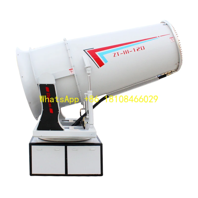 Novo design personalizado máquina de canhão de névoa de acionamento hidráulico pulverizador de jardim ventiladores de resfriamento elétricos para caminhões