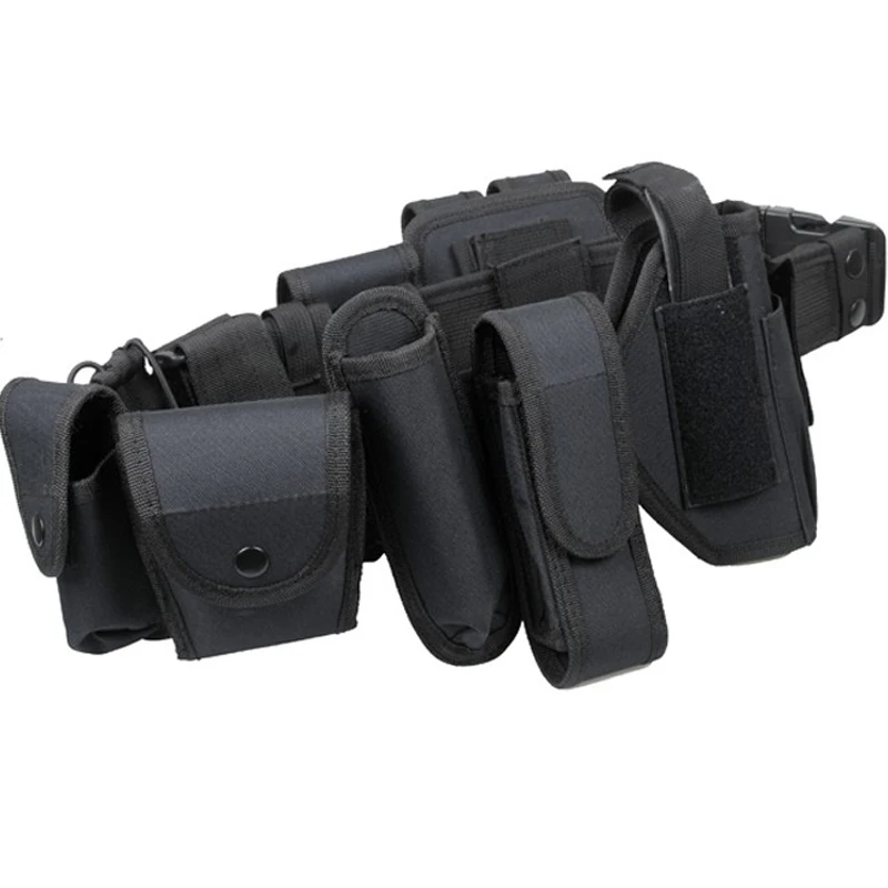 10-in-1 tactical belt safety duty multifunctional tool kit outdoor mountaineering military training belt gun holster set