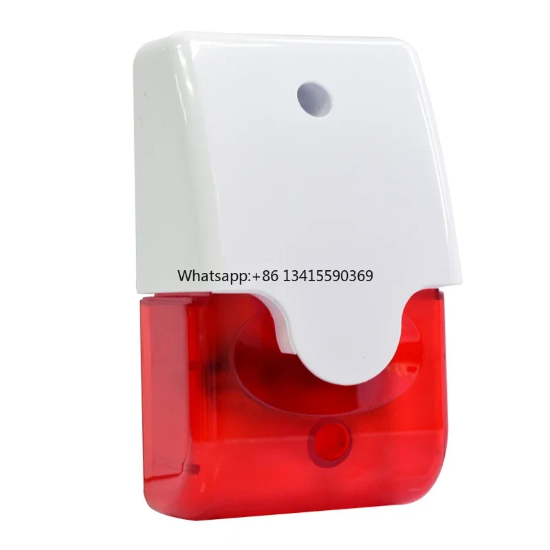 

DC9 to 12V Wired Strobe Siren Red Light Sound Flash Buzzer Siren