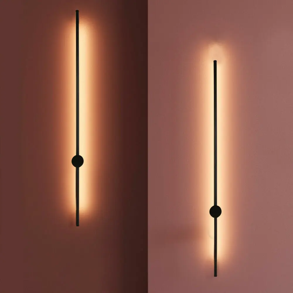 

1M Modern LED Wall Light - Long Strip Sconce for Stairs, Bar, Bedroom, Linear Design