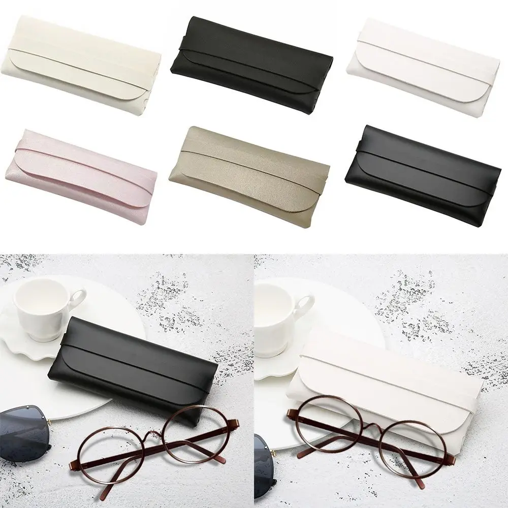 

PU Leather Glasses Case Fashion Anti-knock Soft Eyeglasses Case Waterproof Sunglasses Storage Box Eyewear Accessories