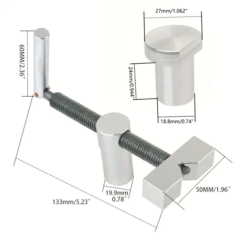 

6-piece woodworking desktop clamp quick fixing clamp, suitable for 20MM hole woodworking fitter