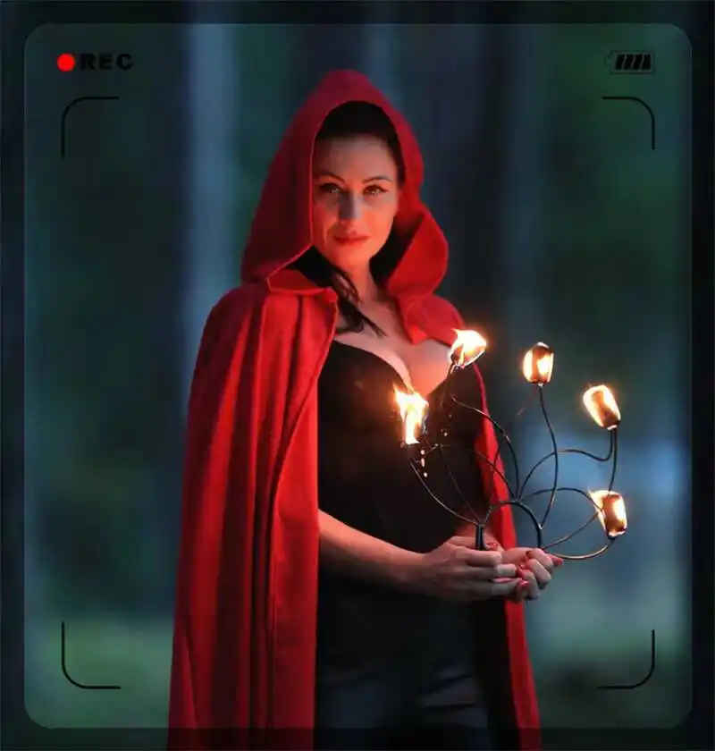 جديد إمرأة طويل مقنع الشيطان الانجراف عباءة لوهوين تأثيري العرقية زي رداء مادة البوليستر مجموعة الصيف #1