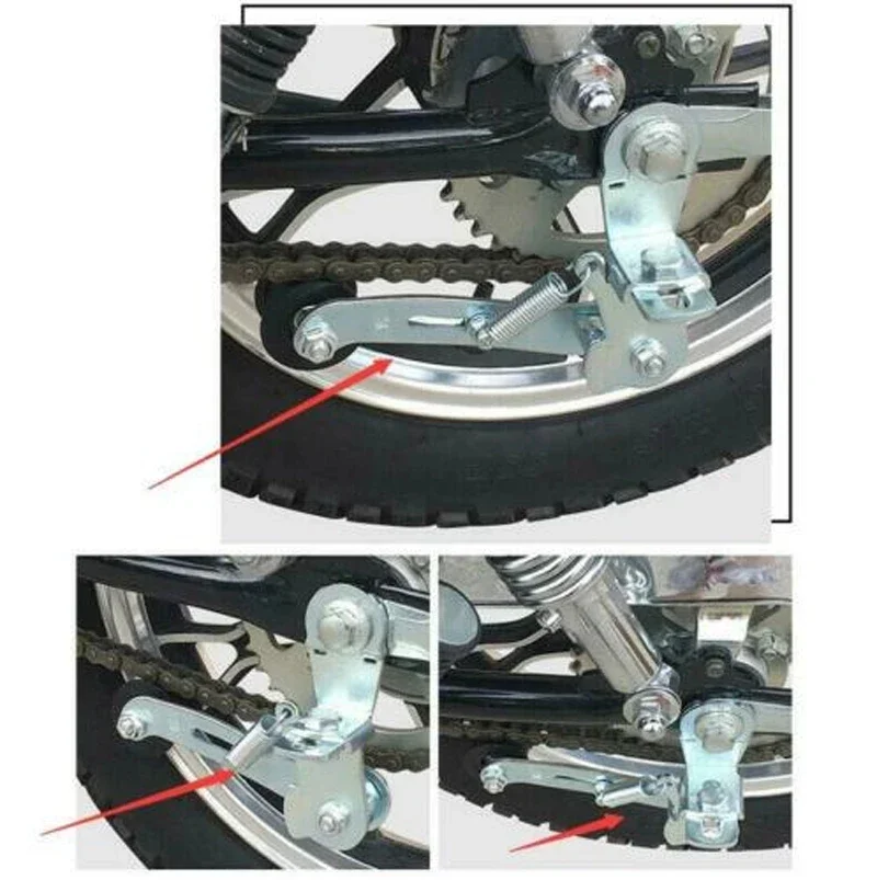 1PC Motorcycle 125 ATV Chain Adjuster Tensioner Tool Bike Elastic Chain Auxiliary Motorcycle Accessories