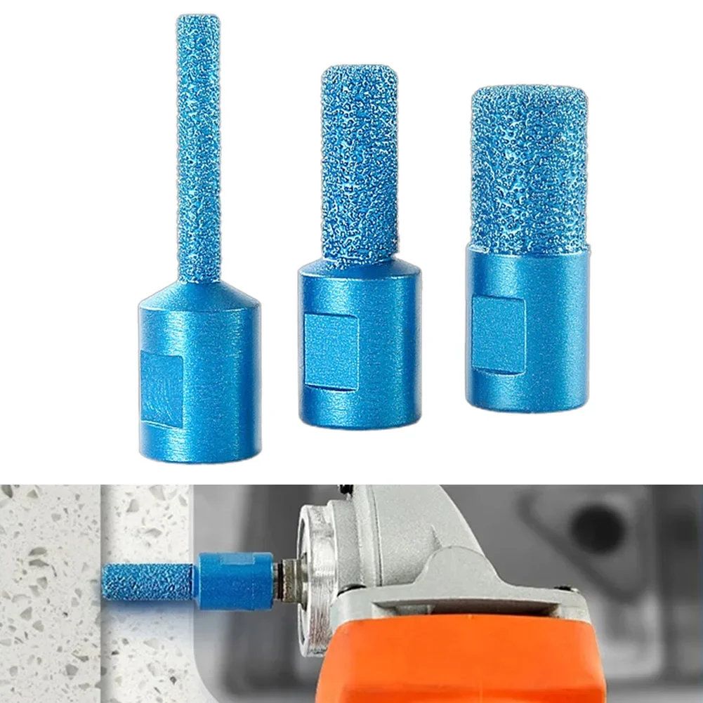 Embout de doigt de coupe de fraisage, particules de diamant bleu, performance efficace, qualité pratique garantie, 6mm, 10mm, 15mm