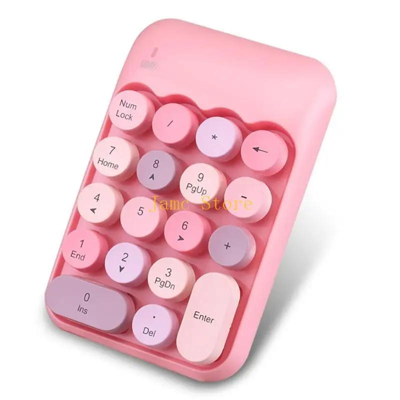 LX0B Wireless Number Pad Portable 2.4GHz Numeric Keypad for Laptop Tablet