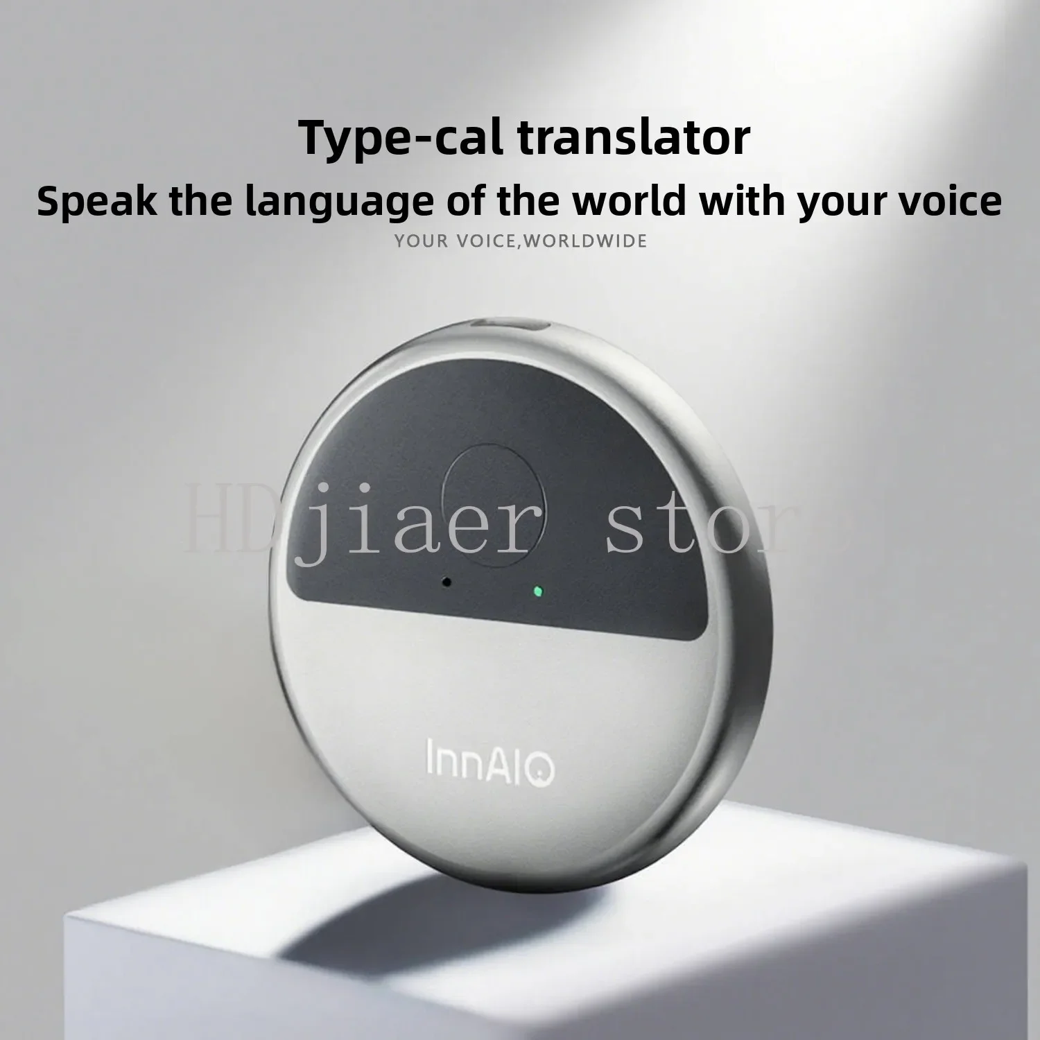 InnAIO T10 Type-C Magnetic Translator: Voice Cloning, Simultaneous Interpretation & AI Mind , Travel Essential