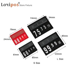 Półka Pop Price Talker Price Sign Display Number Signage Card Case Label Holder Plugin Frame Pin Wymienny wieszak na etykiety