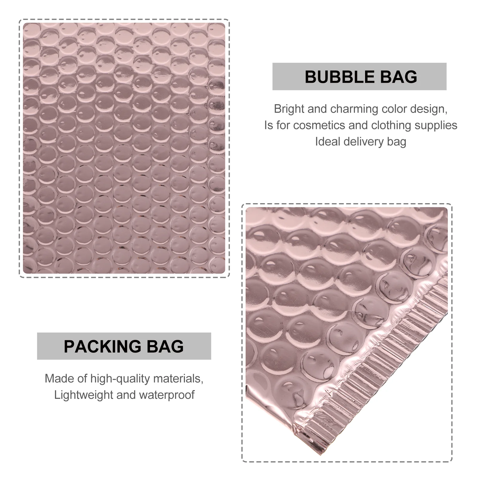 25 Pcs Express Bag Plastic Envelopes with Closure Foam Padding Mailing Padded Disposable