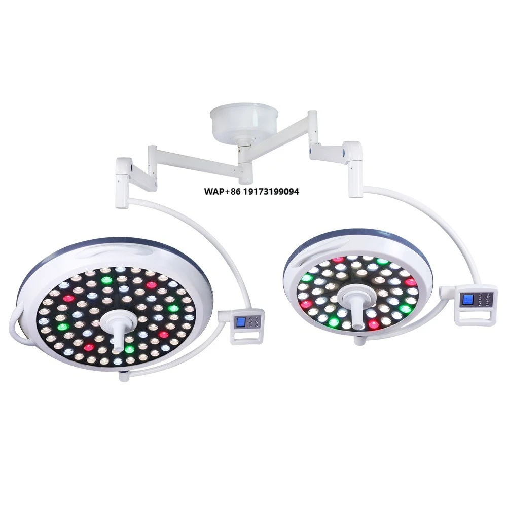 Large Medical Aesthetic Suspension Mobile LED Halogen Single Head Double Head Direct Selling Surgical Shadowless Light