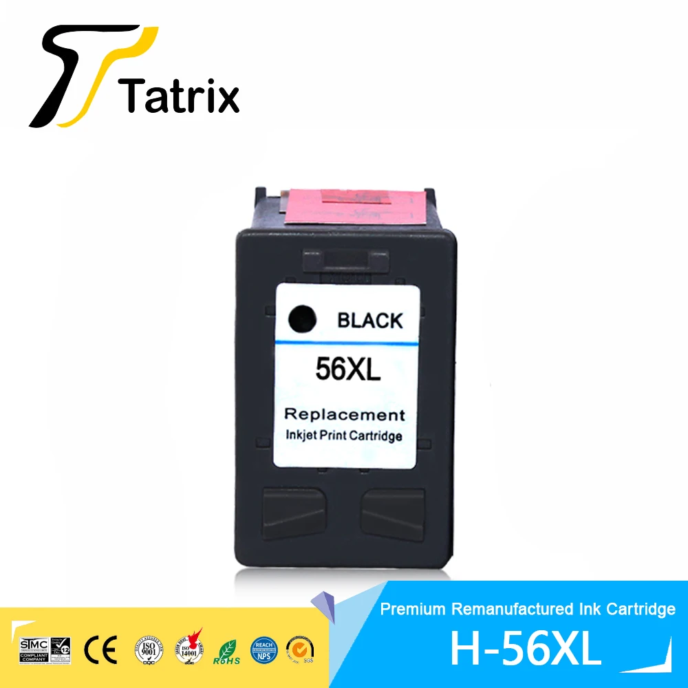 Tatrix 56 57 56XL 57XL Premium Remanufactured Color Inkjet Ink Cartridge for HP HP 4110/4255/4256/5510/5608/5609 5679  Printer