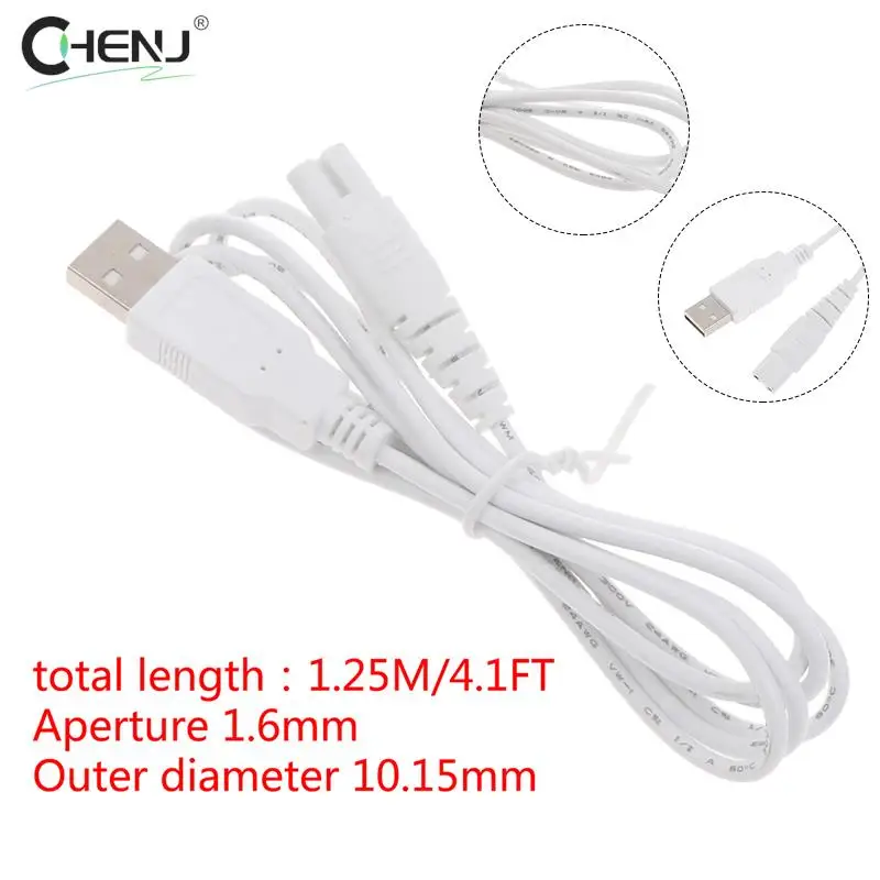 1Pcs White USB Cable Charging Line Suit HF-5 HF-9 HF-6 Oral Irrigator Teeth Water Flosser Accessories