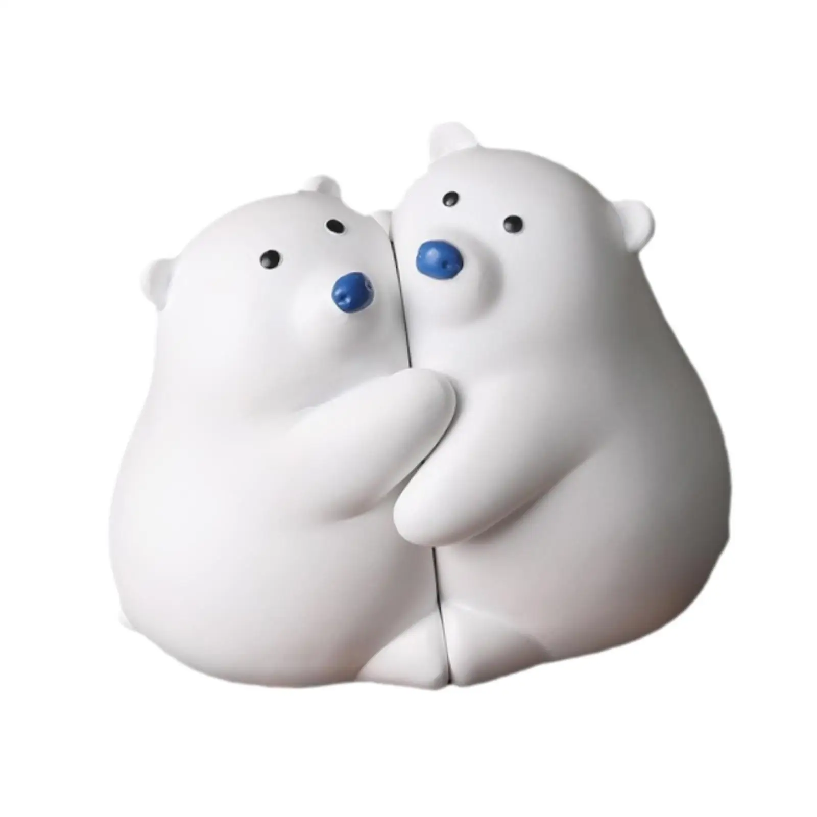 2Pcs Hugging Bear Bookends Decorative Bookends Adorable Children's Desk Decoration Cabinet Home Decor for Shelves Desk Office