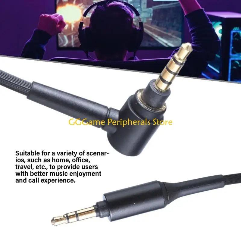 

U55B Professional 3.5mm Cable for 1000XM5 Earphone Wire for Strength and Sound Replacement Cord 150cm/ 59.06inch