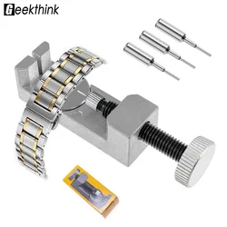 Watch Band Strap Link Pin Remover Repair Tool Kit for Watchmakers with Pack of 3 Extra Pins Replacement Remover Spring Bar Set
