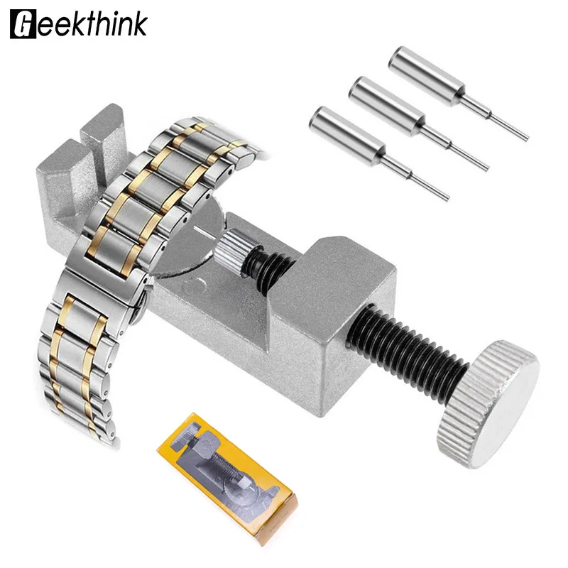Watch Band Strap Link Pin Remover Repair Tool Kit for Watchmakers with Pack of 3 Extra Pins Replacement Remover Spring Bar Set