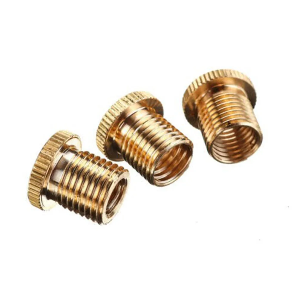 

1pcs Car Gear Shift Knob Thread Adapter Nut Insert Kit Replacement Aluminum Alloy Gold Insert Kit M10x1.5