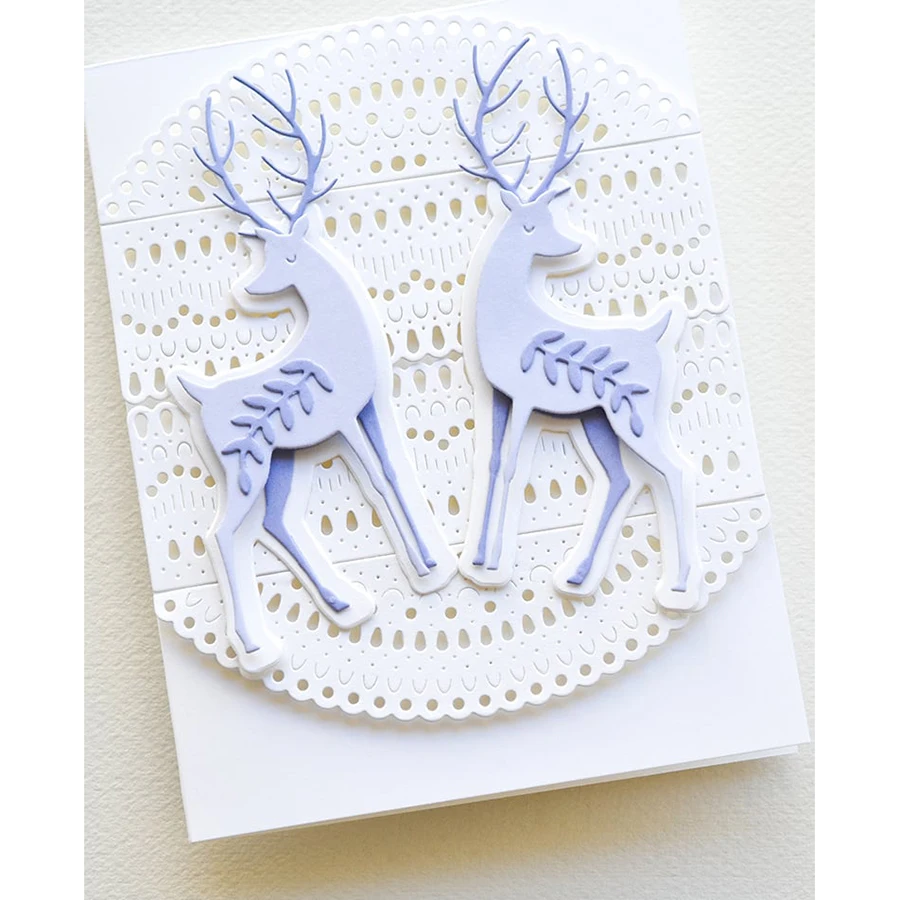 Lucky Goddess Metal Cutting Dies Nordic Border Set Diy Scrapbooking Photo Album Decorative Embossing Paper Card Crafts