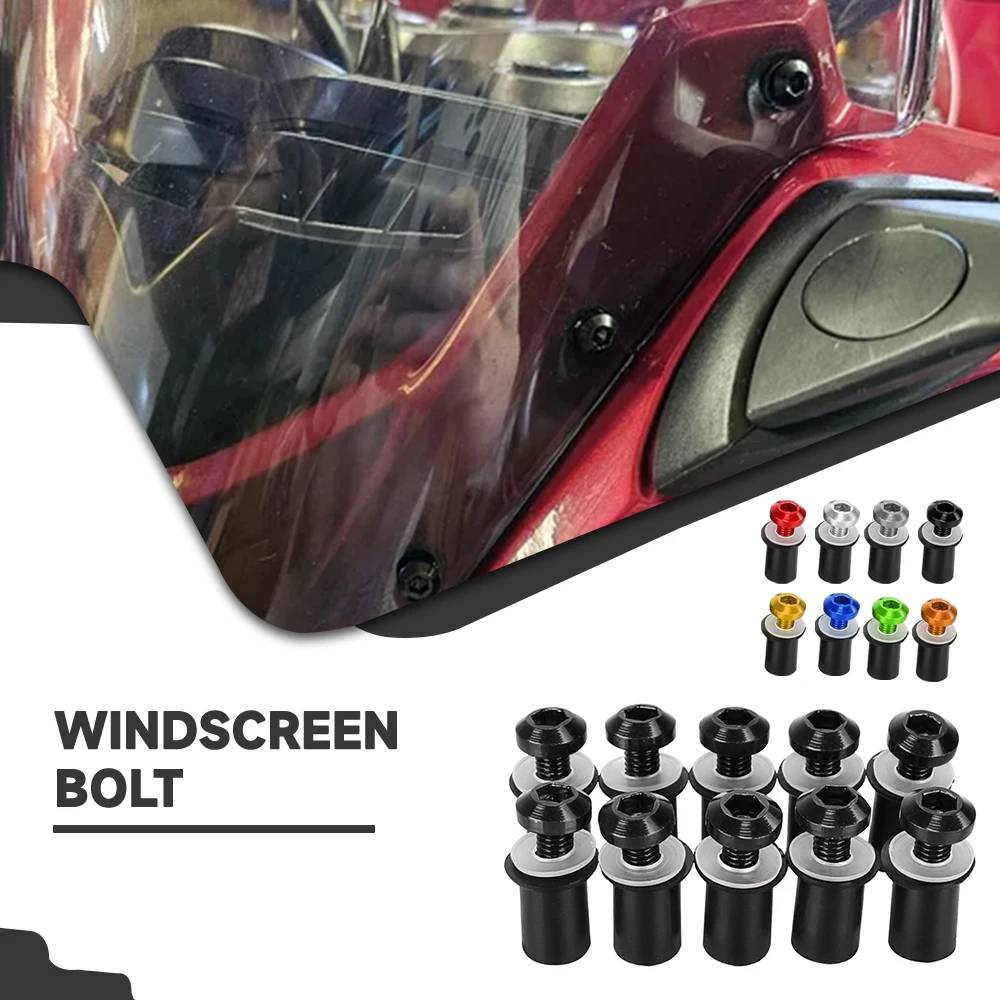 

Motorcycle Windscreen Bolt Fairing Bolts Fastener Clip Screws Kit For SUZUKI GSXR 600 750 1000 K1 K2 K3 K4 K5 K6 K7 K8 K9 K10