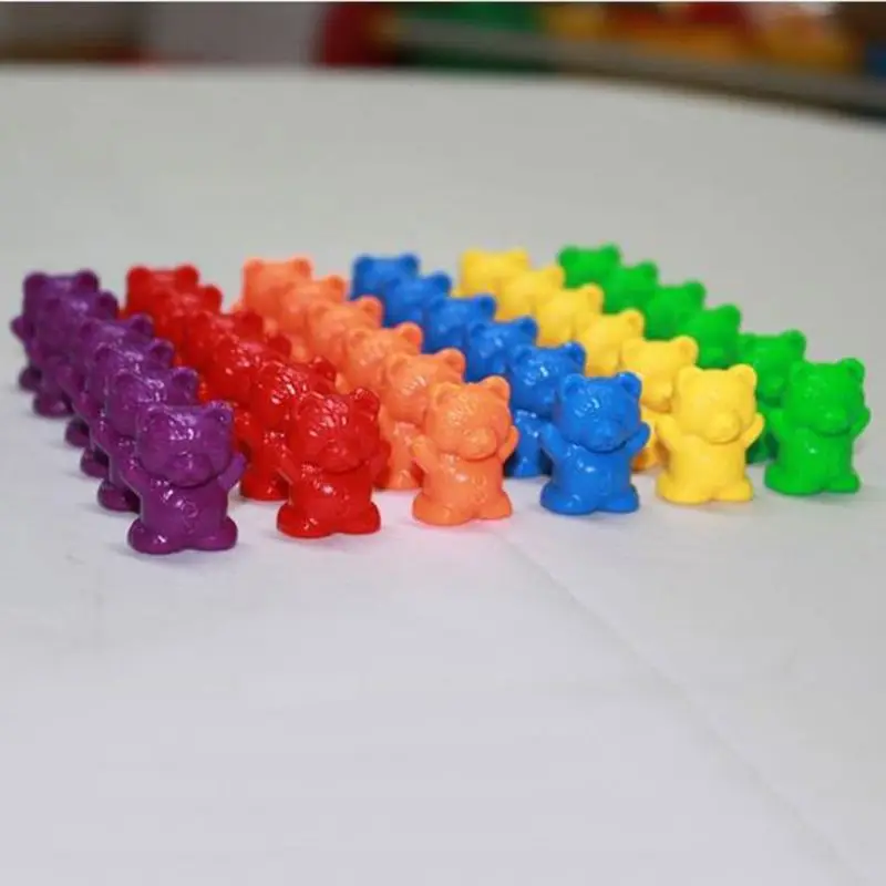 Rainbow Counting Sorting Color Sorting Counting Counting Toy D5QF