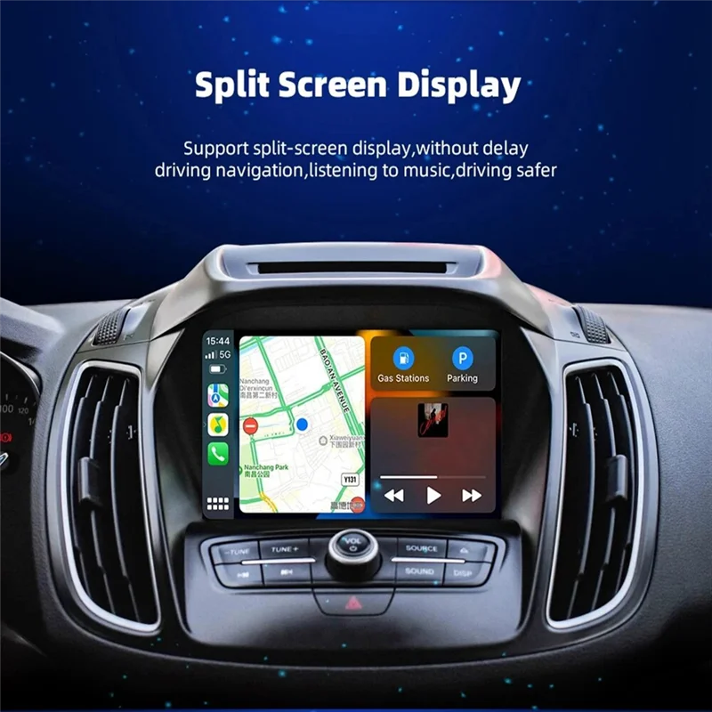 

Отличный беспроводной адаптер Carplay Smart Box Plug and Play Bluetooth Wi-Fi-приемник для проводных автомобилей Carplay Прочный Простота в использовании -U