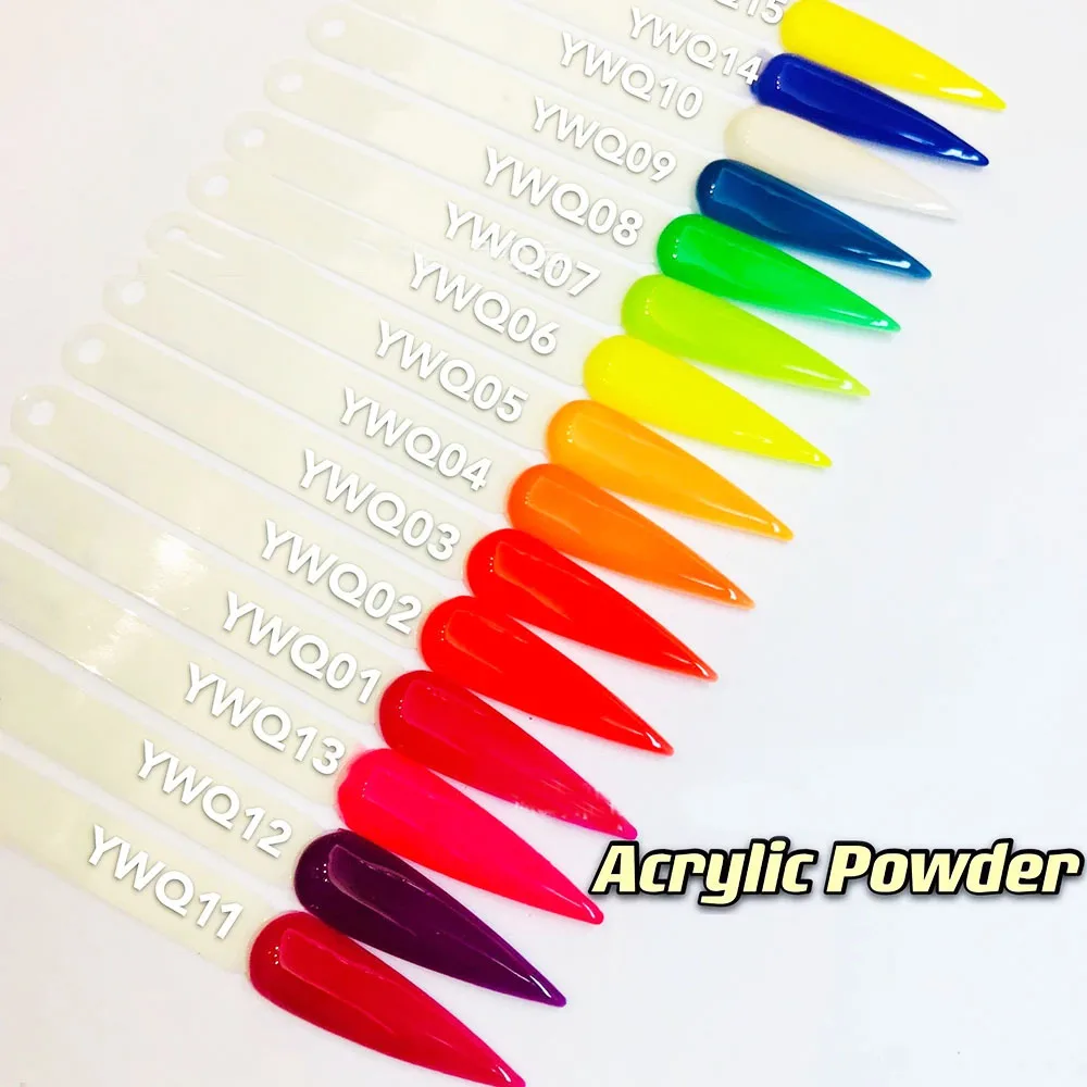 30 ミリリットル/1 オンスネオンアクリルパウダーネイルデザインシステムプロフェッショナルマルチカラーアクリルパウダー初心者延長浸漬パウダー